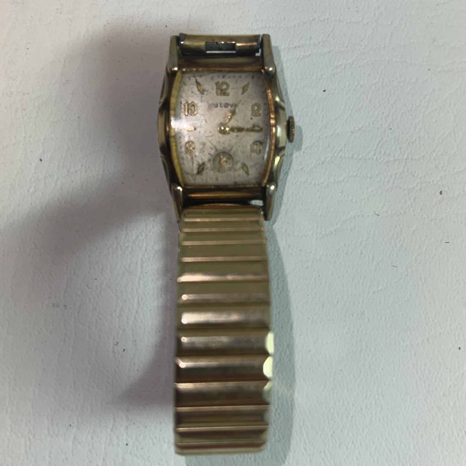 Vintage 1950’s Men’s Bulova L2 Watch 10K GF Hand Wind Swiss Movement Works