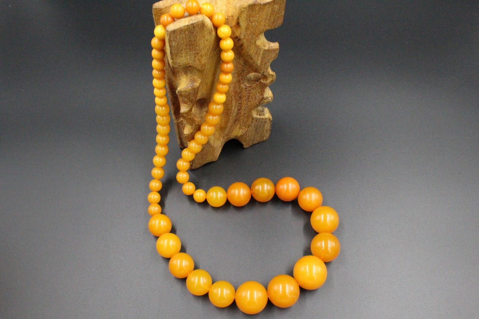 Authentic Baltic Amber Necklace Gift Ball Amber Yellow Necklace auction