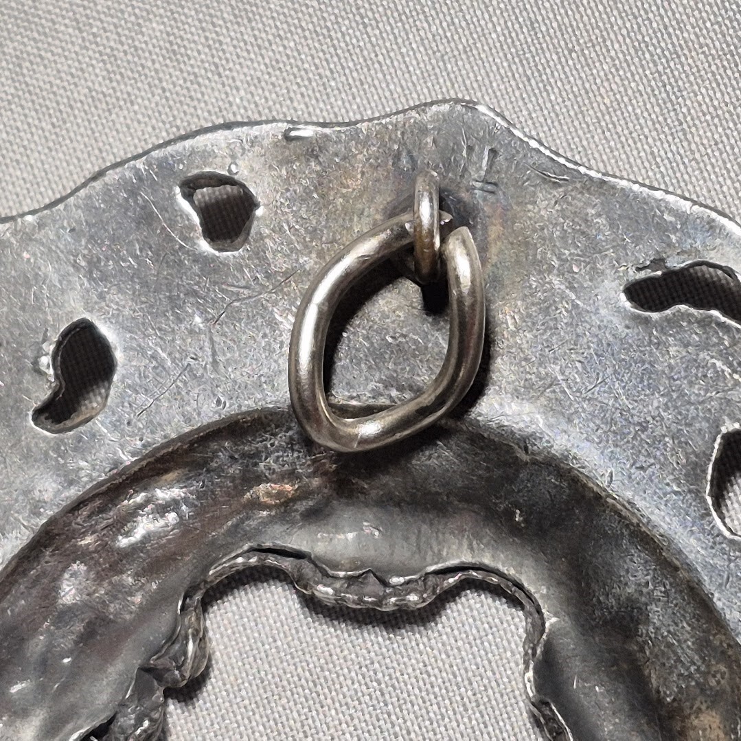 Norway Brooch Pewter Pendant Marked TINN Ca 1960-70s Hand Made A. HOLTHE