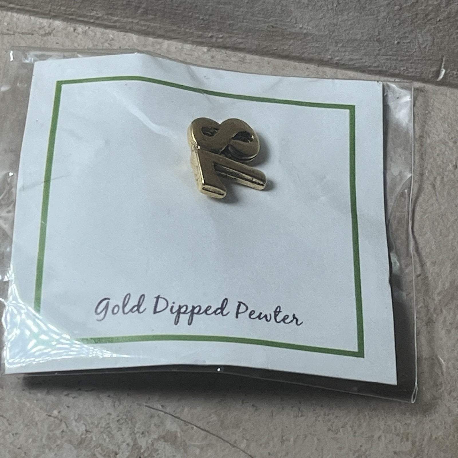 Vintage Jim Clift Gold Dipped Pewter 78 Lapel Pin
