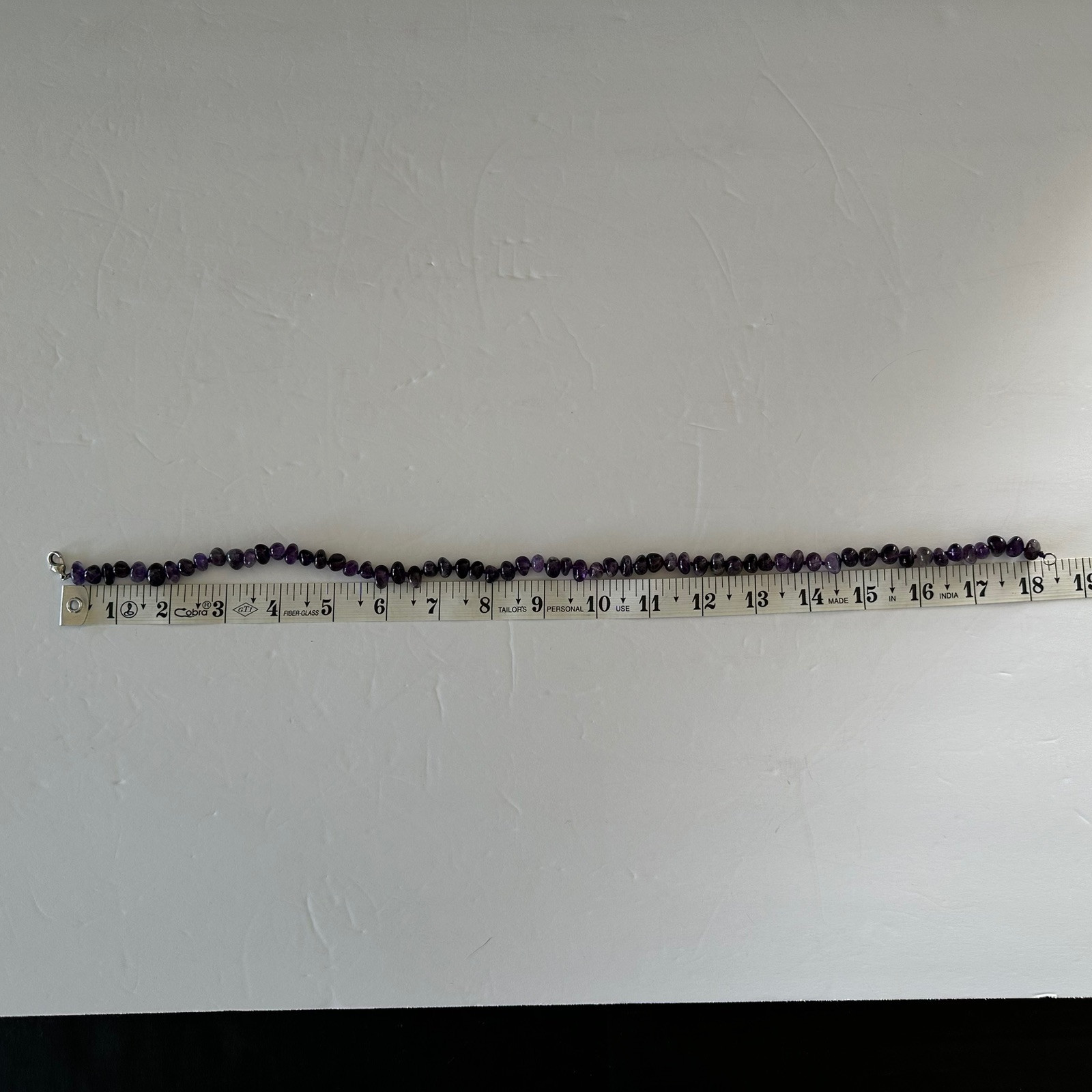 Polished Gem Amethyst Chips 34″ Necklace & Beaded Knotted 18″ Amethyst Necklace