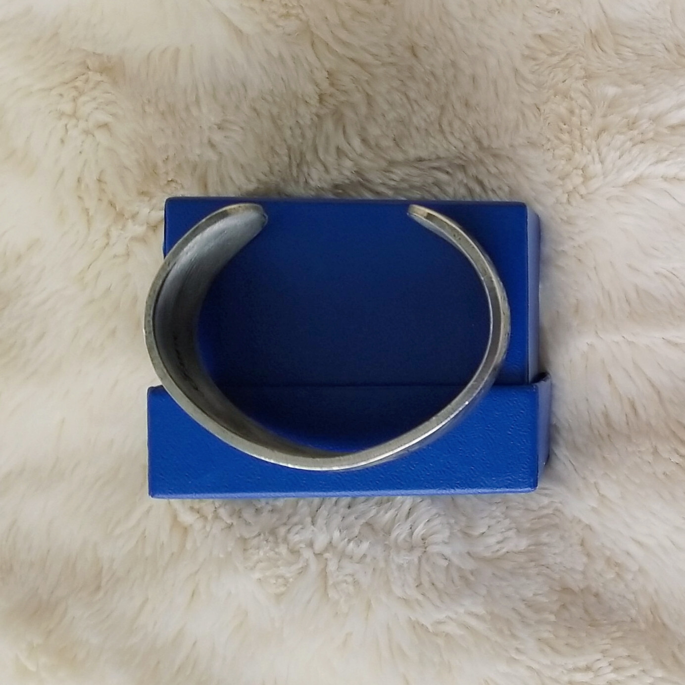 Salisbury Artisans Pewter Cuff Etched June Bracelet – In Original Box