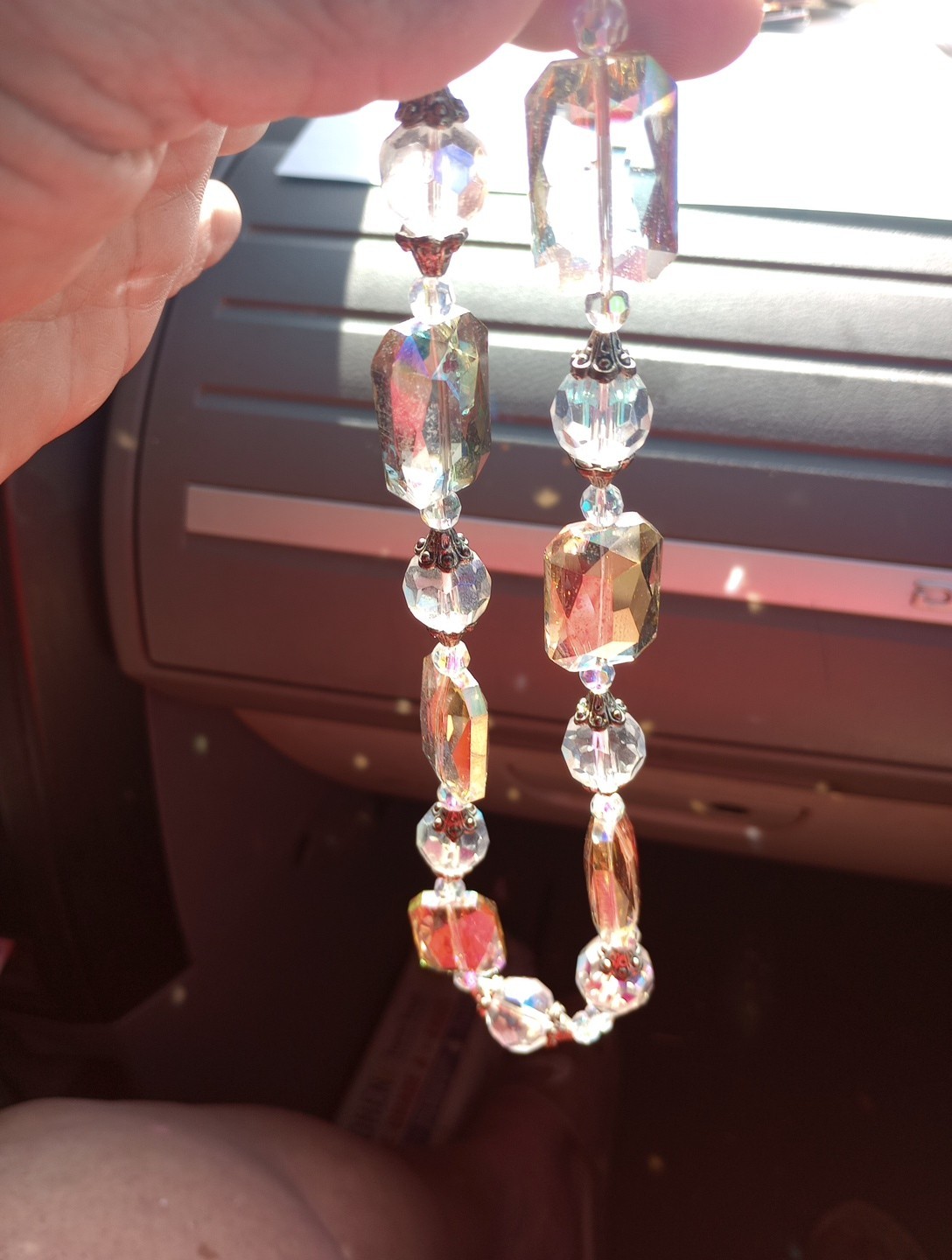 Vintage Crystal Beaded Necklace & Bracelet Set I’m Not Sure If It’s Real.