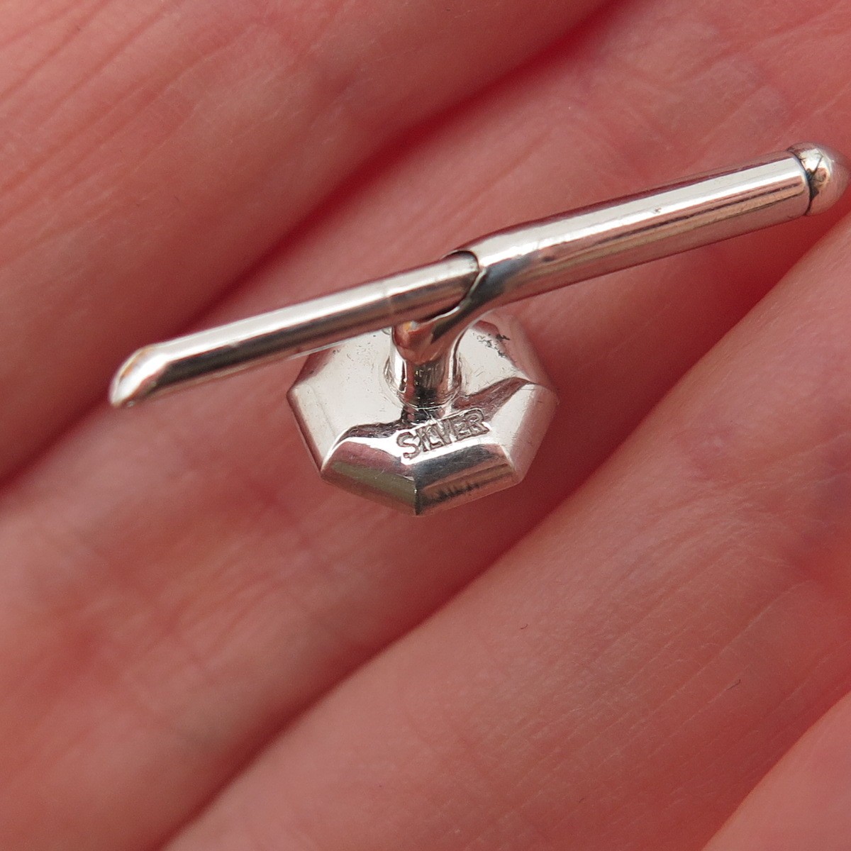 Mikimoto 925 Sterling Antique Japan Real Akoya Pearl SET of 3 Tuxedo Shirt Studs
