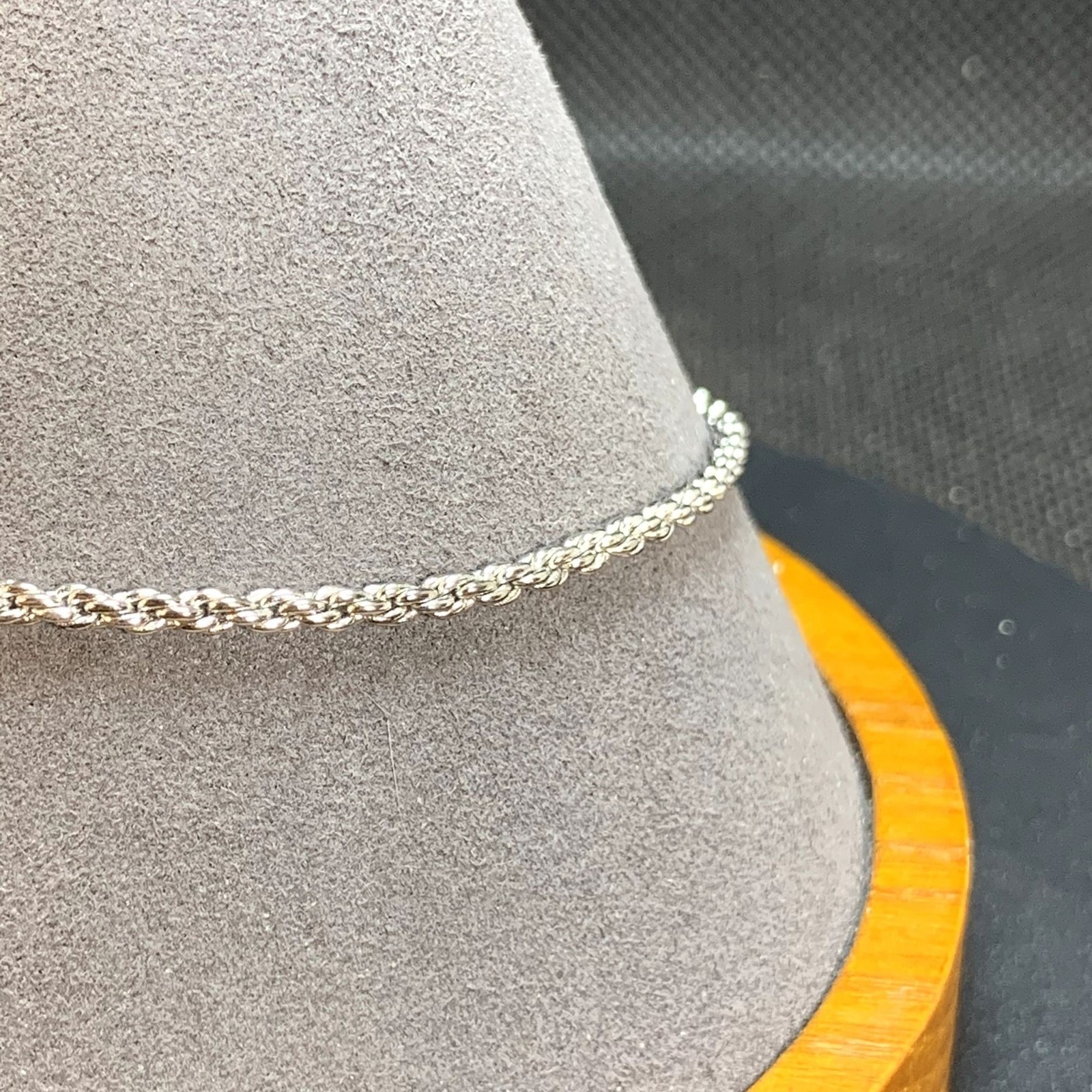 Monet Silver Tone Twist Rope Bracelet Sister Hook Clasp Size 7.5” Length