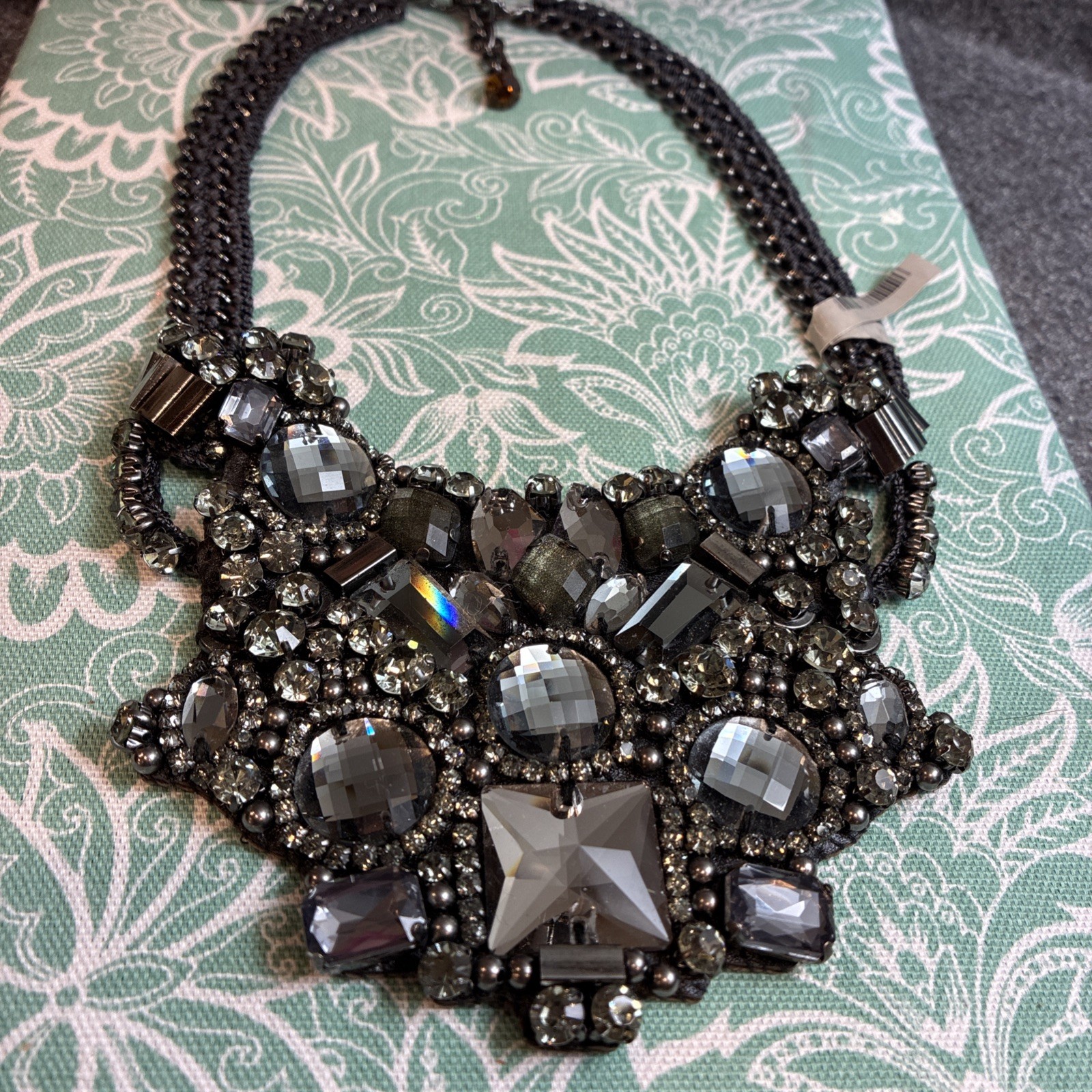Nocturne Bib Luxury Crystal Rhinestone Beaded Necklace