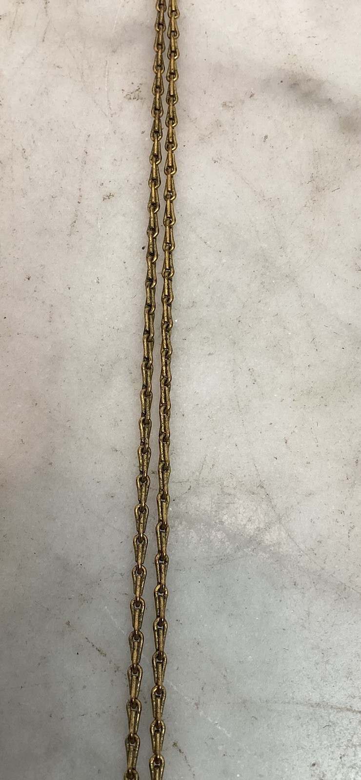 Vintage Gold Filled Bar Link Chain Necklace 18” Long