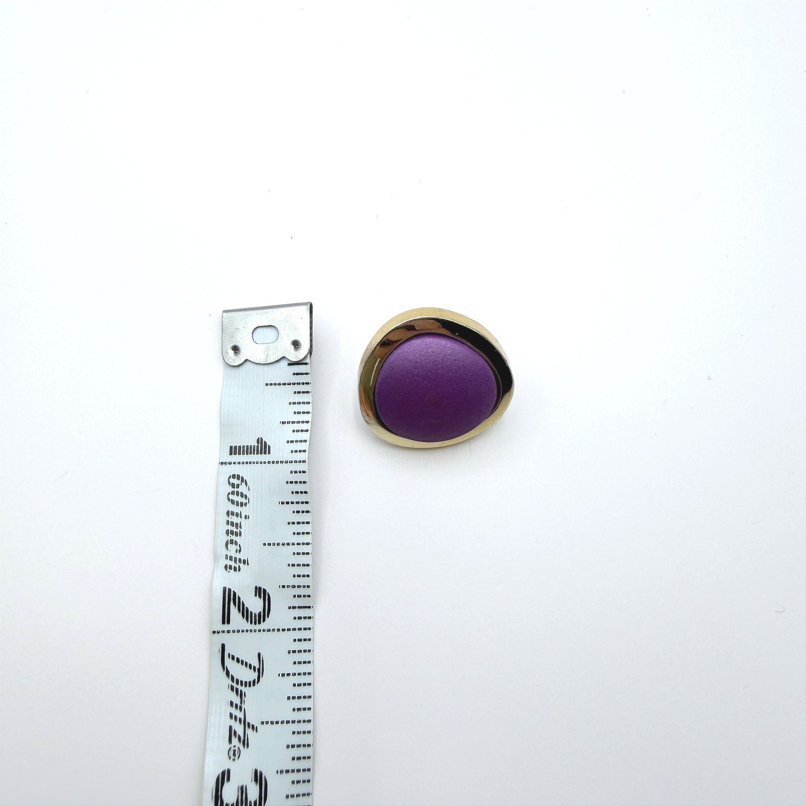 Vintage Purple Velvet Theatre Night Stone Coated Aluminium Retro Enamel Earrings