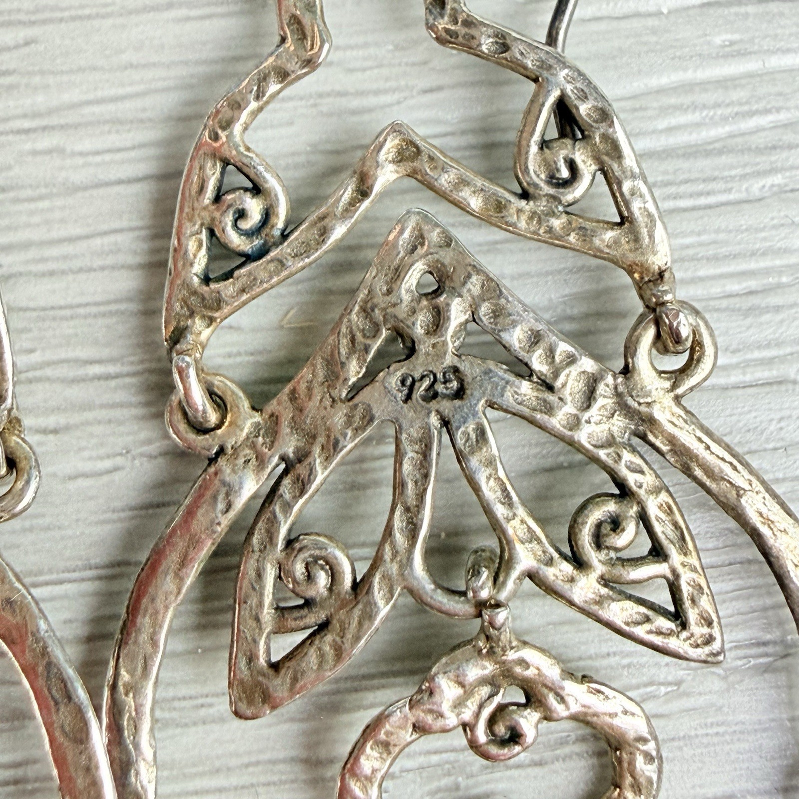 Zuman Sterling Silver 925 Isreal Chandelier May Drop Dangle Earrings MSRP $149