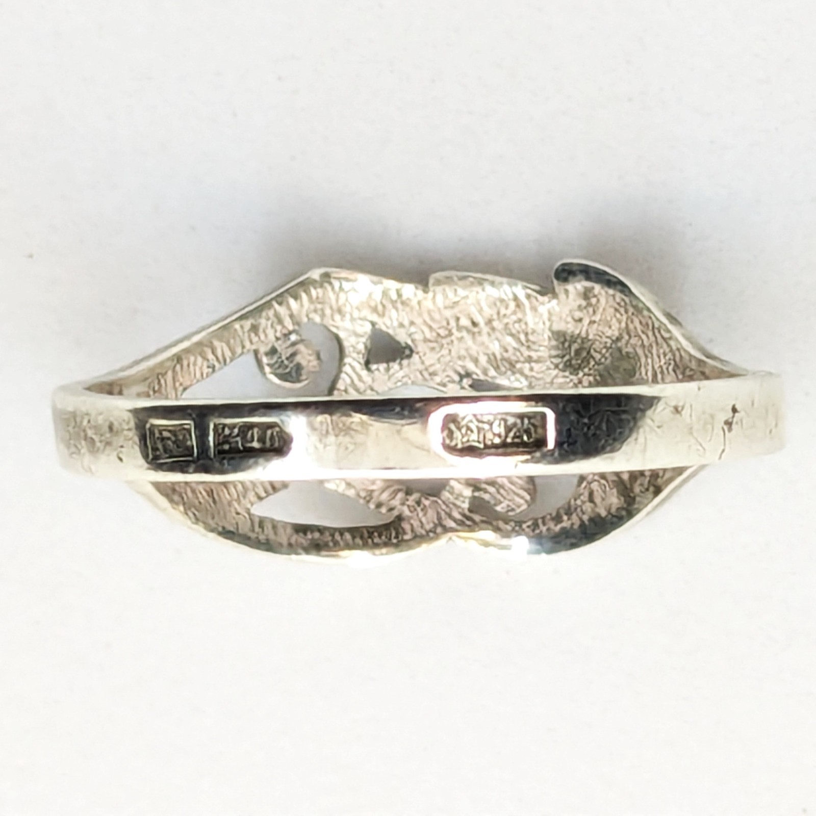 Vintage Elegant Soviet RING Silver⭐925 stamp Star USSR-size: 9US (19mm) | UA #92