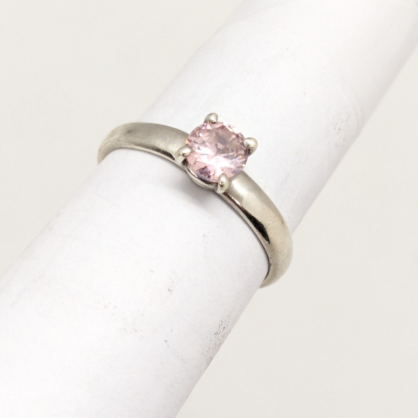 Vintage Luxury RING Silver 925 with Chic Bright Stone -size: 7.5US (17.5mm)| #40
