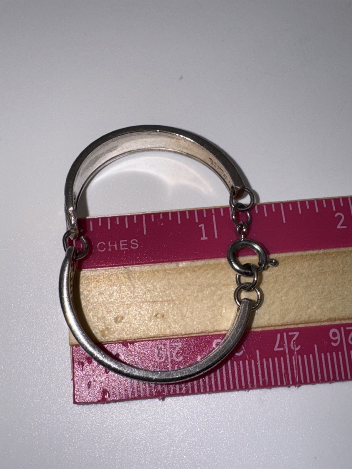 Vintage Child’s Spoon Handle Bracelet Silver Tone