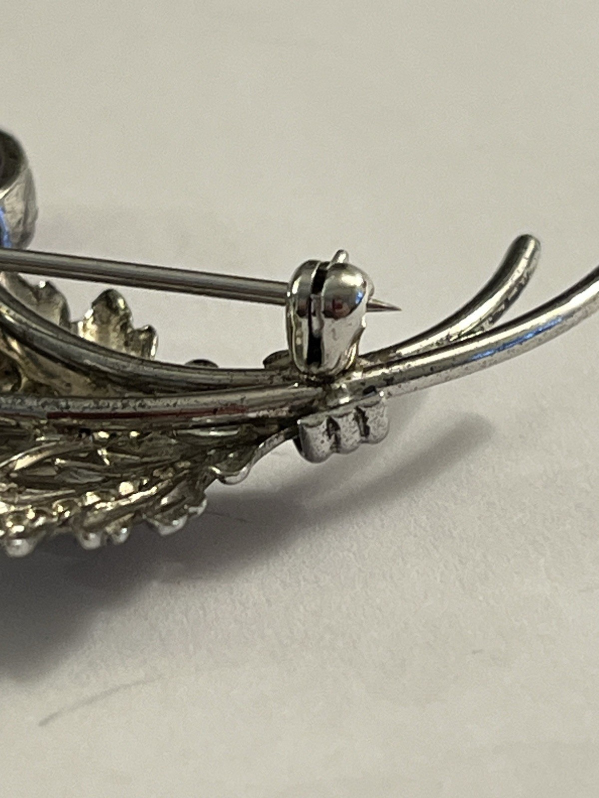 Vintage Binder Bros Sterling Silver Amethyst Floral Bouquet Pin Brooch Signed BB