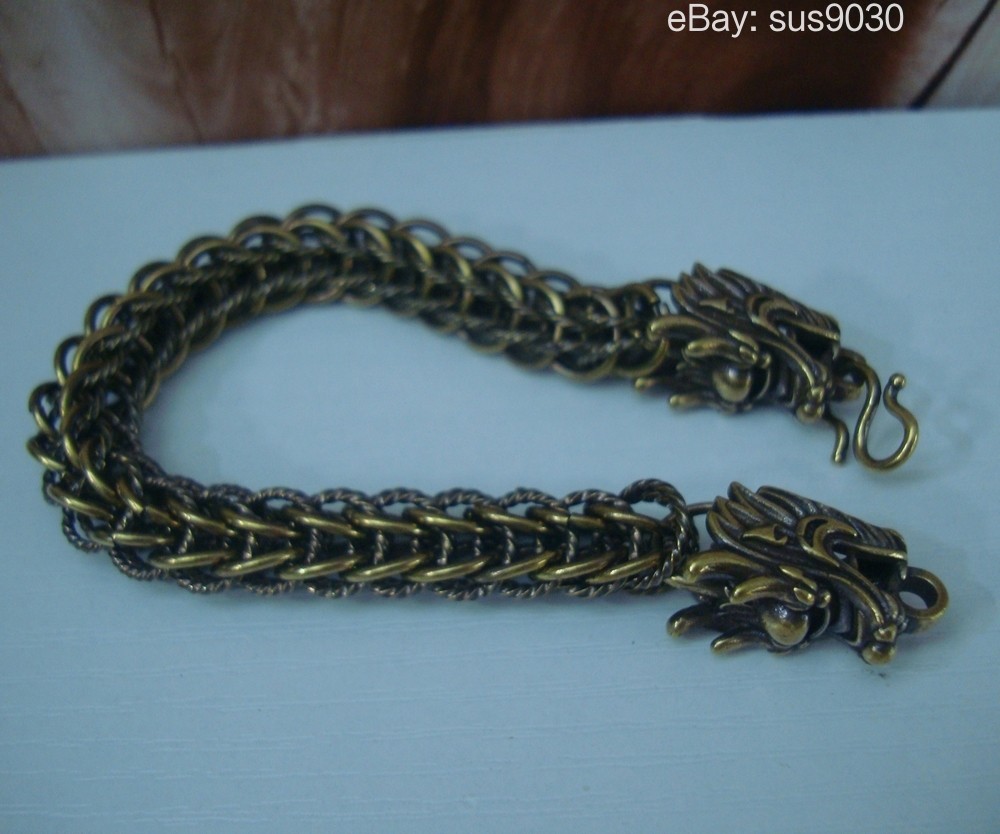 Retro Dragon Head Chain Men Bracelet – Gothic Punk Style