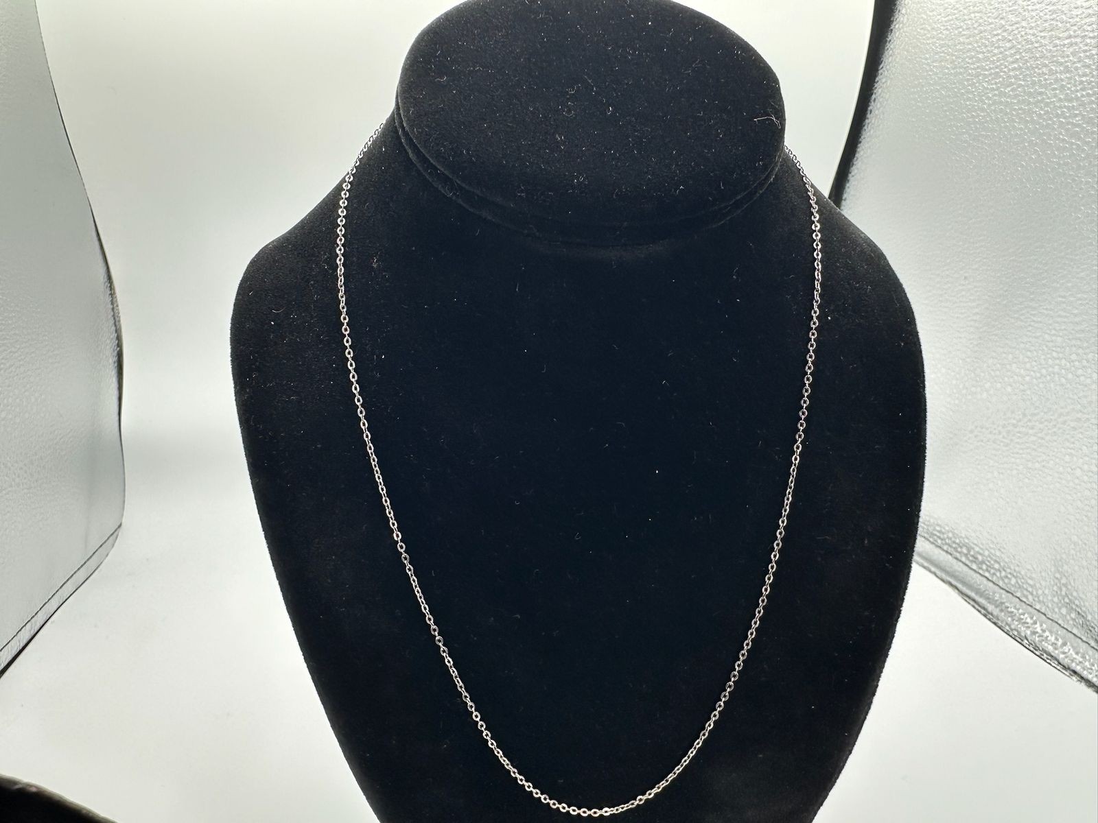 1.52g Vintage Sterling Silver 925 Adjustable Chain Link Necklace 19 in M