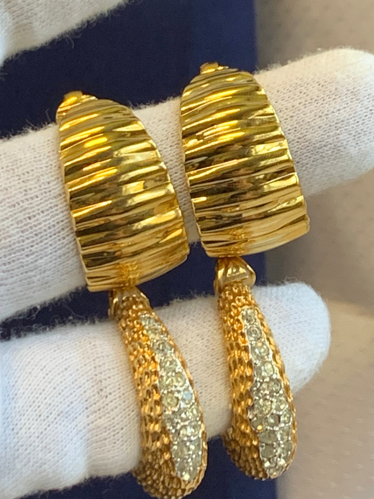Vtg Clip-On Earring Lot Costume Jewelry Panetta Lisner Marvella Monet Avon