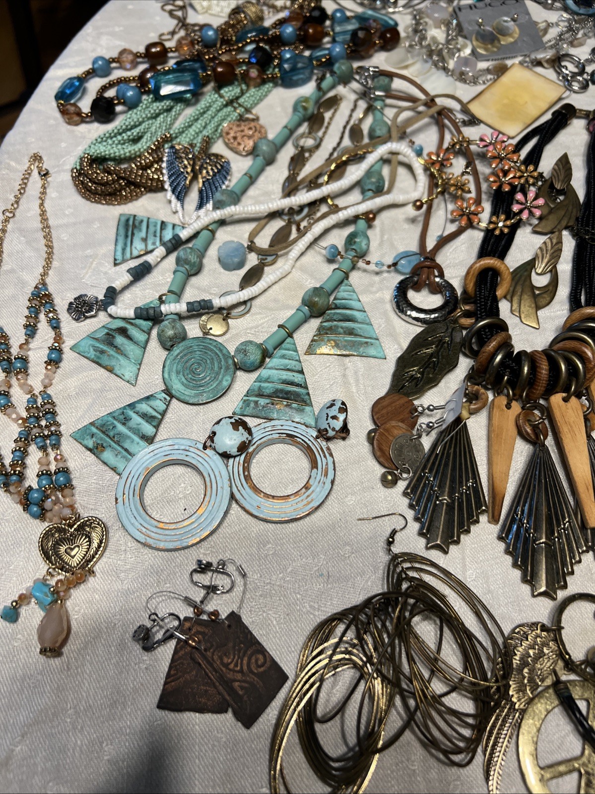 180pc VTG To Now Boho Artisan Eclectic Jewelry Lot Festival Maximalist Global