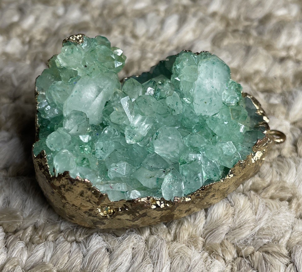 Geode Pendant – Green – Great Piece