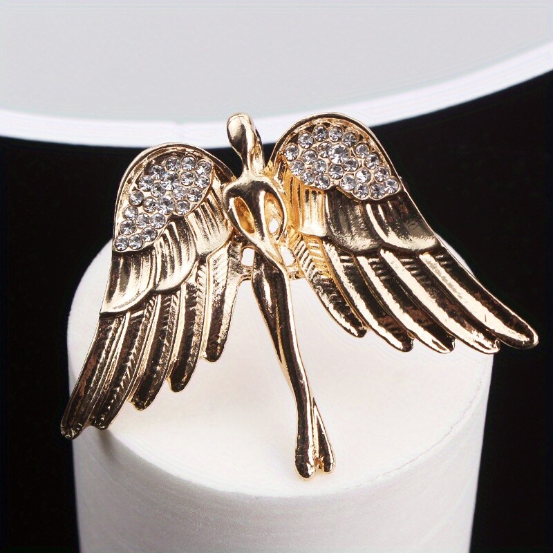 Simple Fashion Temperament Archangel Wings Brooch Women Men Jewelry Gift
