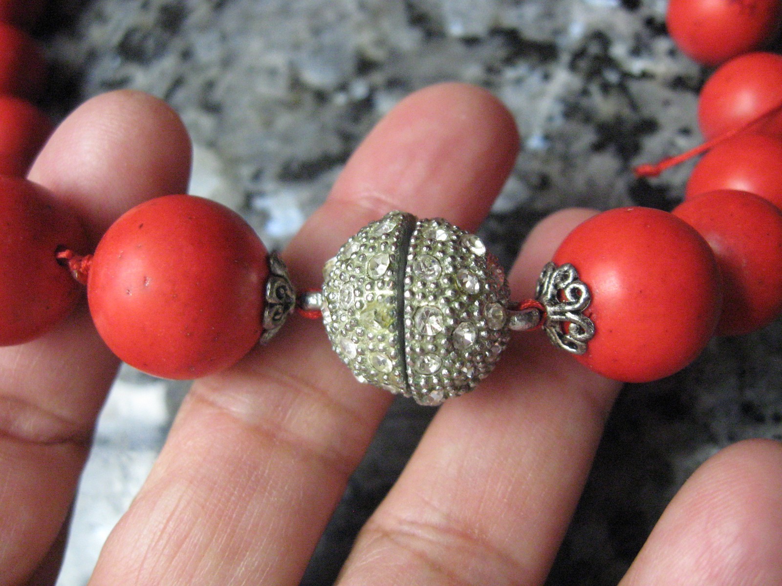 JUDITH JACK NEW NATURAL SARDINIAN 5/8″CORAL/STERLING/MARCASITE NECKLACE/EARRINGS