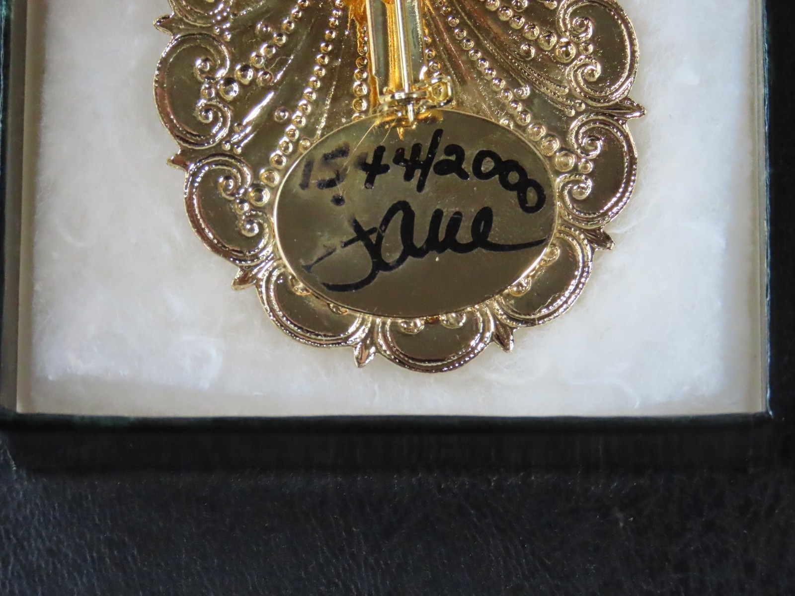 Vintage Jane Davis Signed and Numbered 3″ Angel Pin Brooch #1544 of 2000