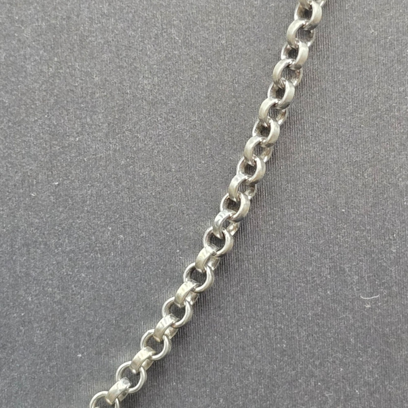 Vintage Sterling Silver Anchor Link Chain Necklace 925 Layering Choker 16″