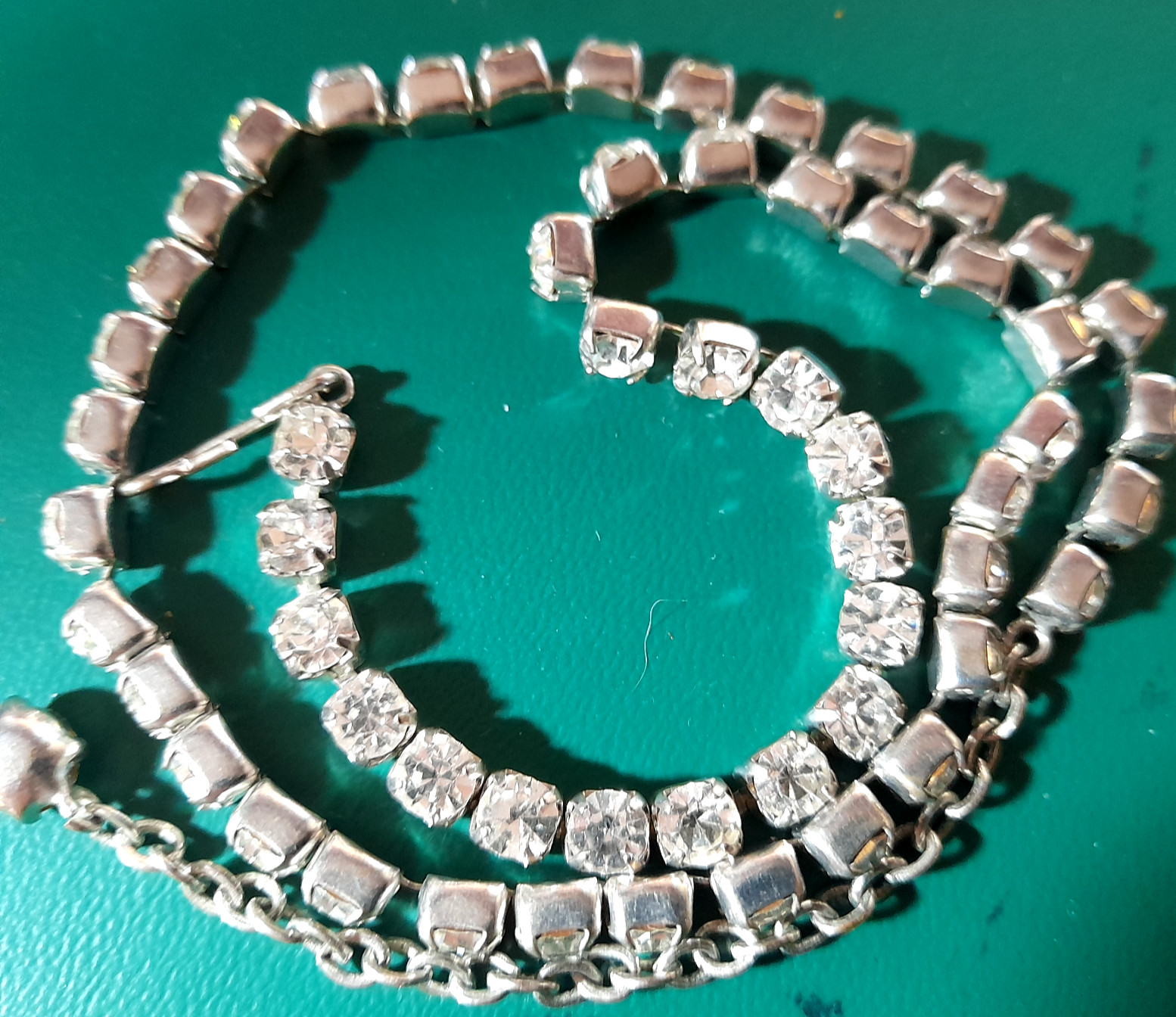 VINTAGE 1930’s-1950’s SPARKLY RHINESTONE NECKLACE #AA
