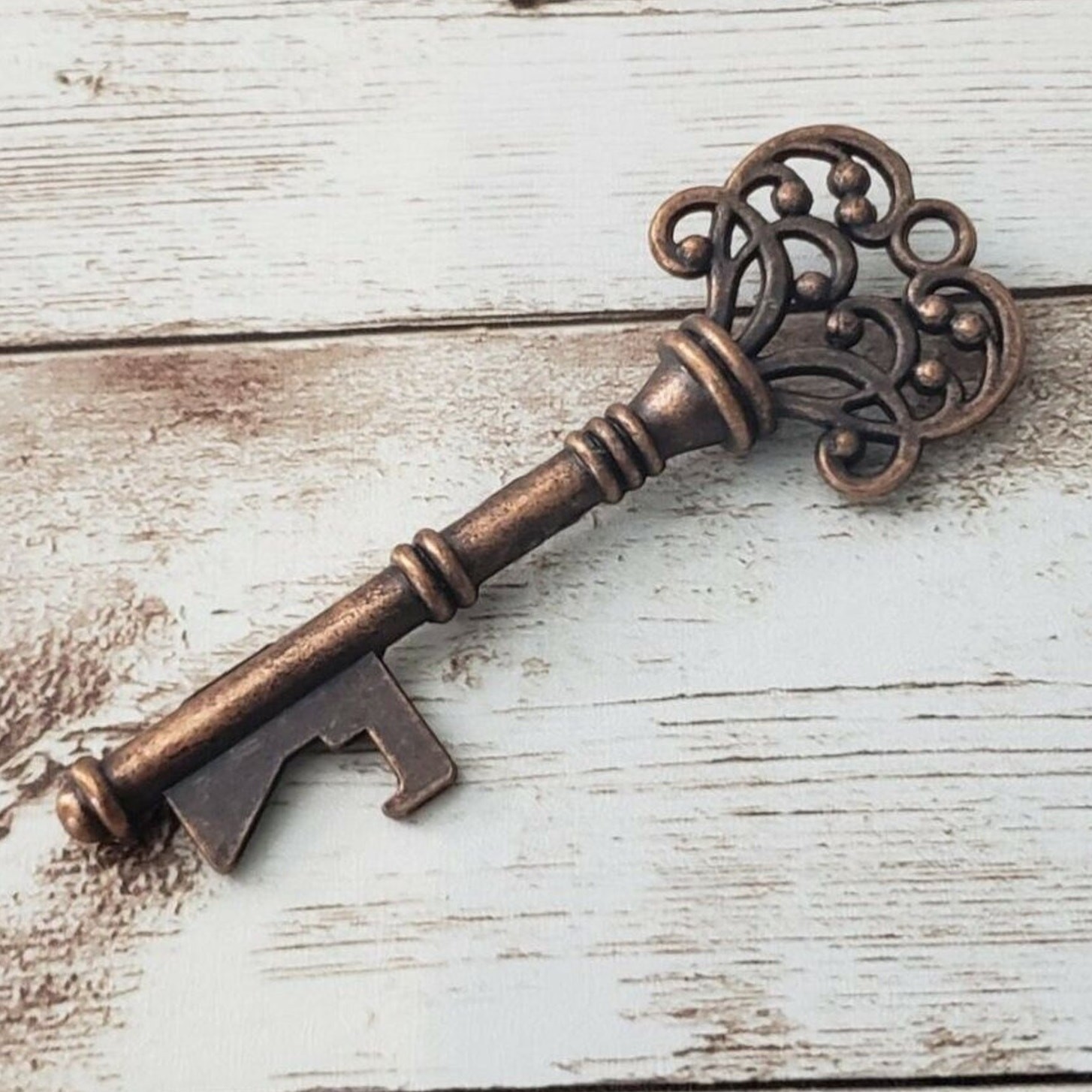 Vintage Pendant Extra Large Ornate Key (No Chain Included)