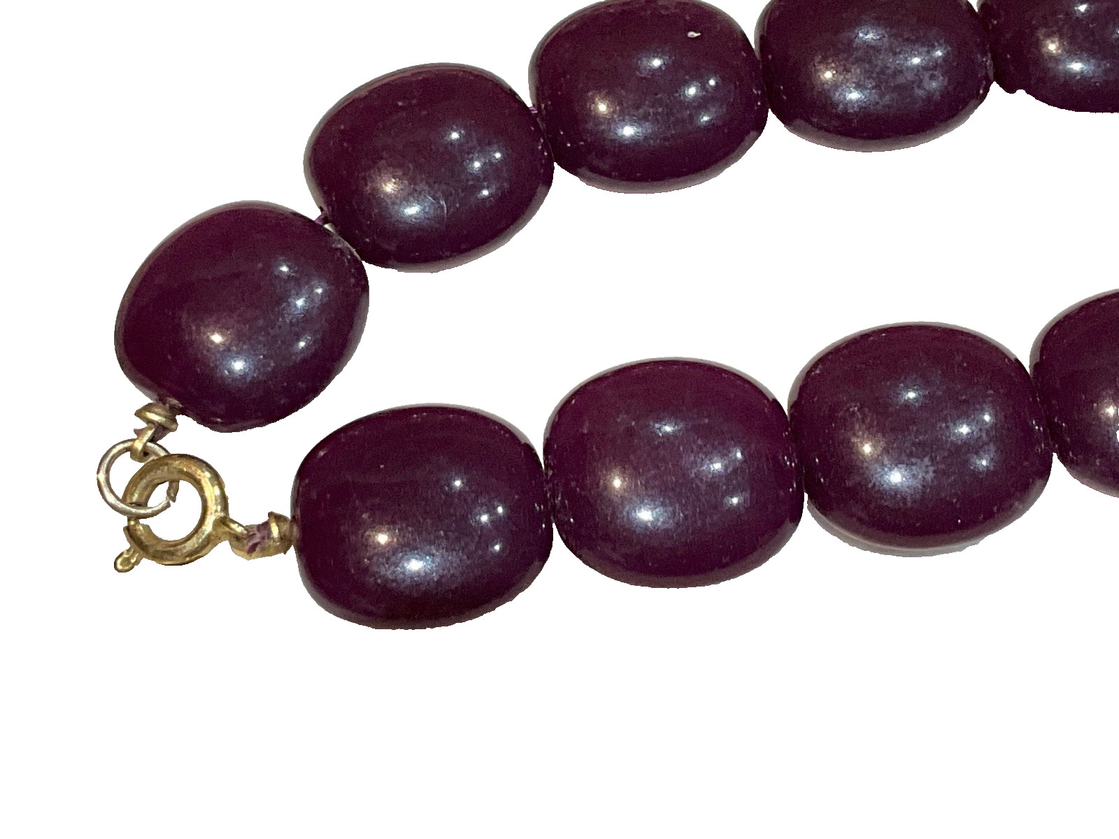 🔥Early 1980’s lot of 2 Amethyst necklace 9K Gold clasp