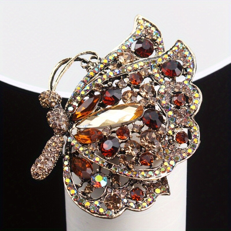 Retro Fashion Creative Hollow Antique Butterfly Corsage Women Men Jewelry Gift