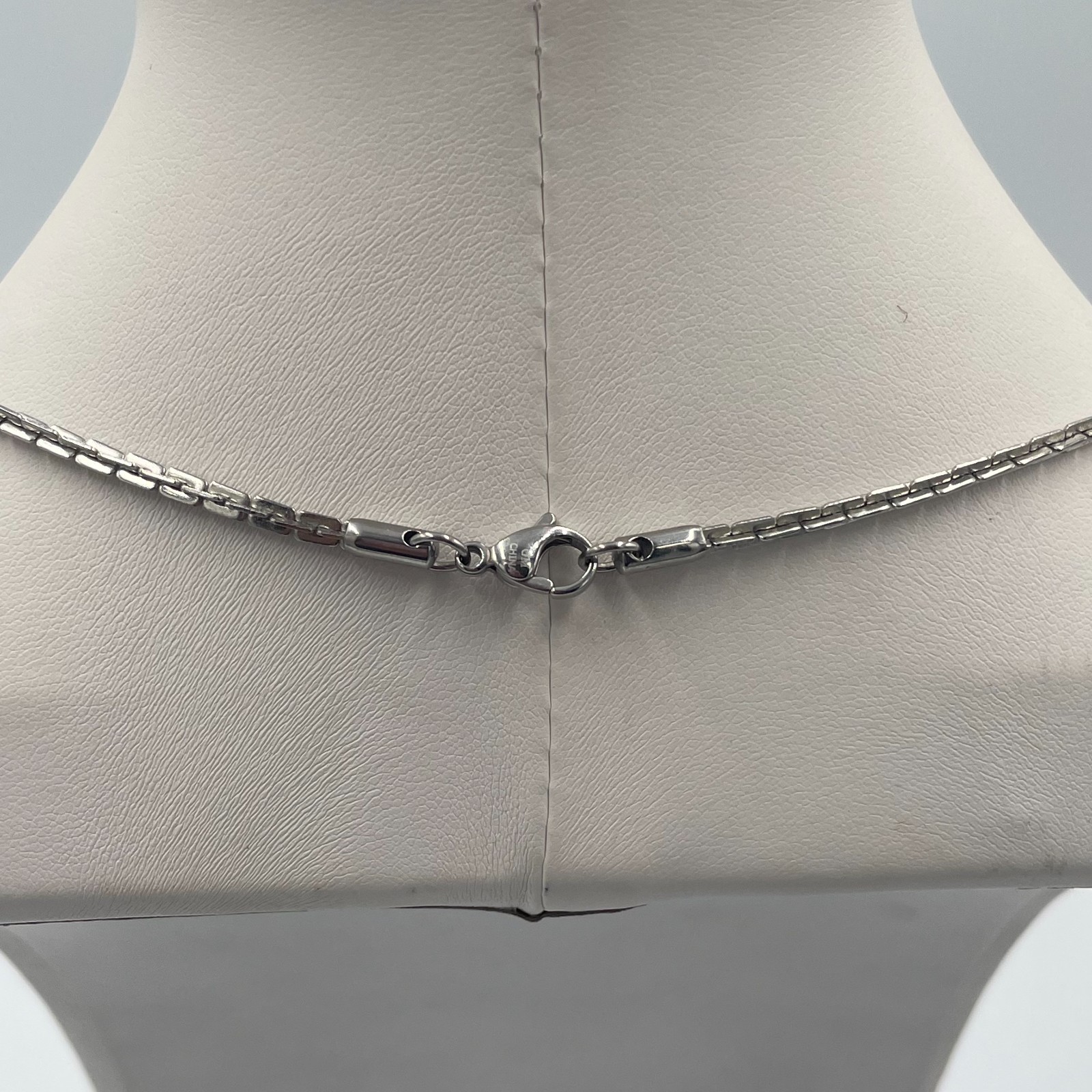 Vintage Y2K Stainless Steel Multi Strand Layered Chain Statement Necklace Retro
