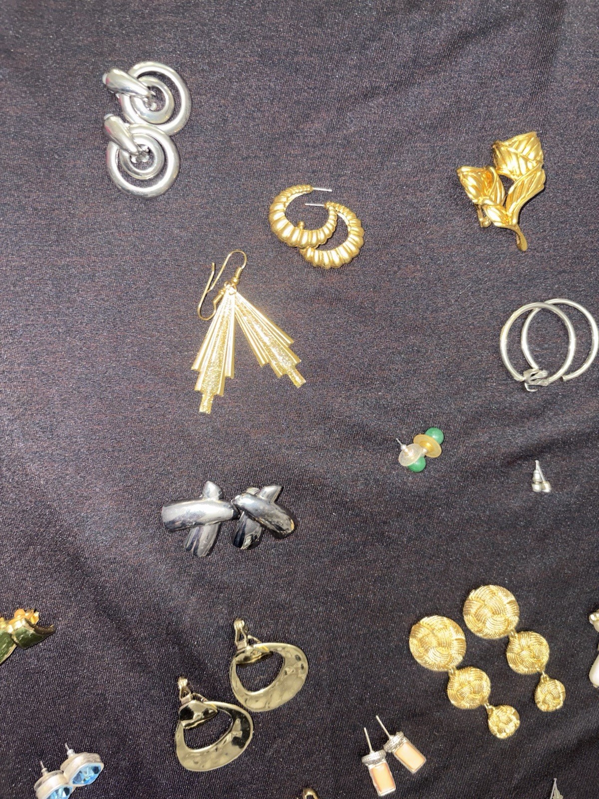 Vintage Mixed Lot Earrings 60s-80s theme costume jewelry