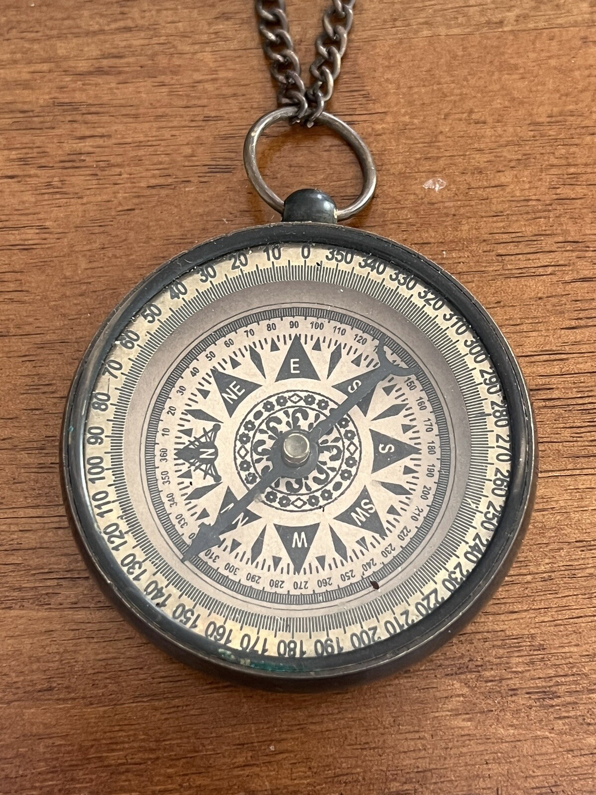 Henry Hughes London 1941 Compass Necklace -VR