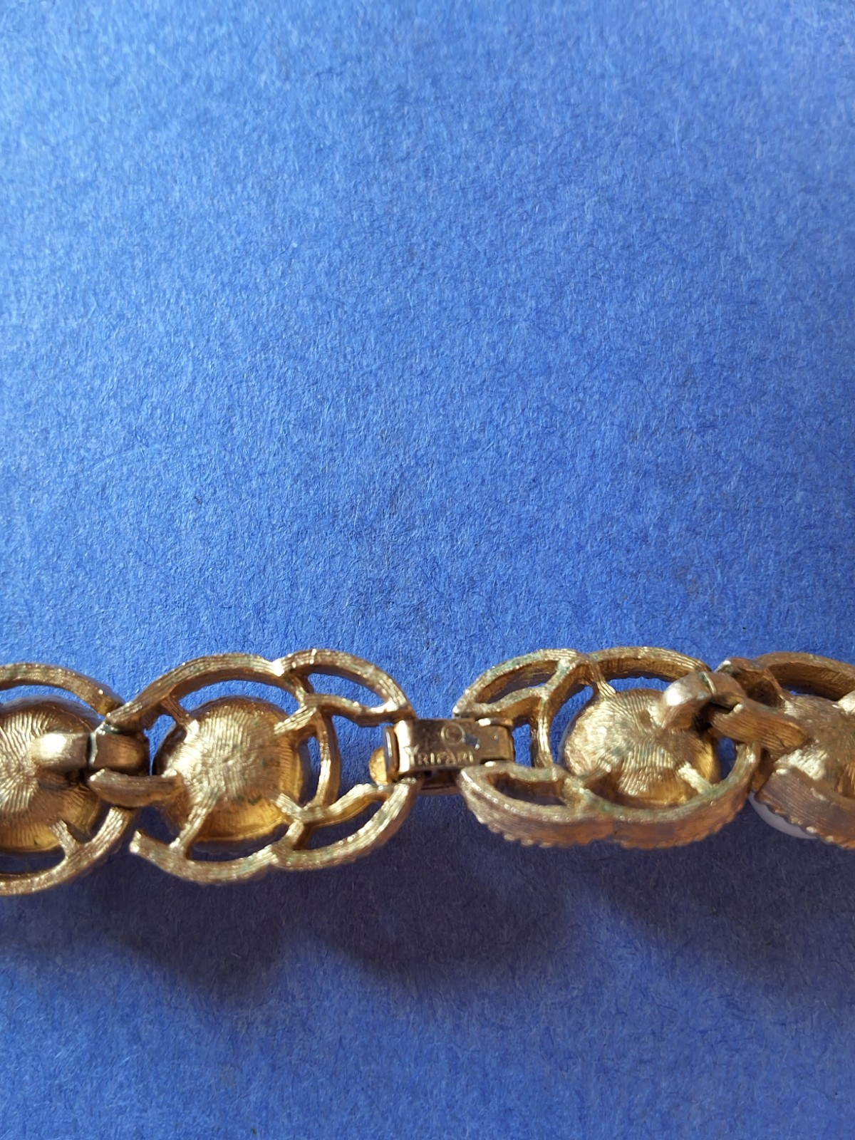Crown Trifari Necklace And Bracelet Set ( missing clasp cover on bracelet)