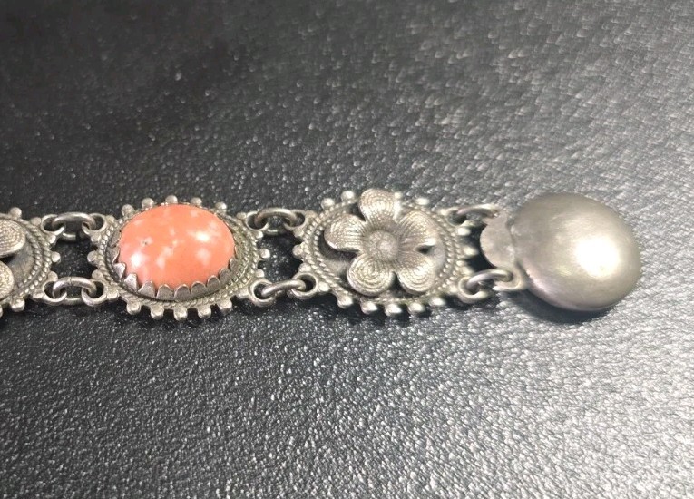 Antique Art Deco Czech Glass Bracelet