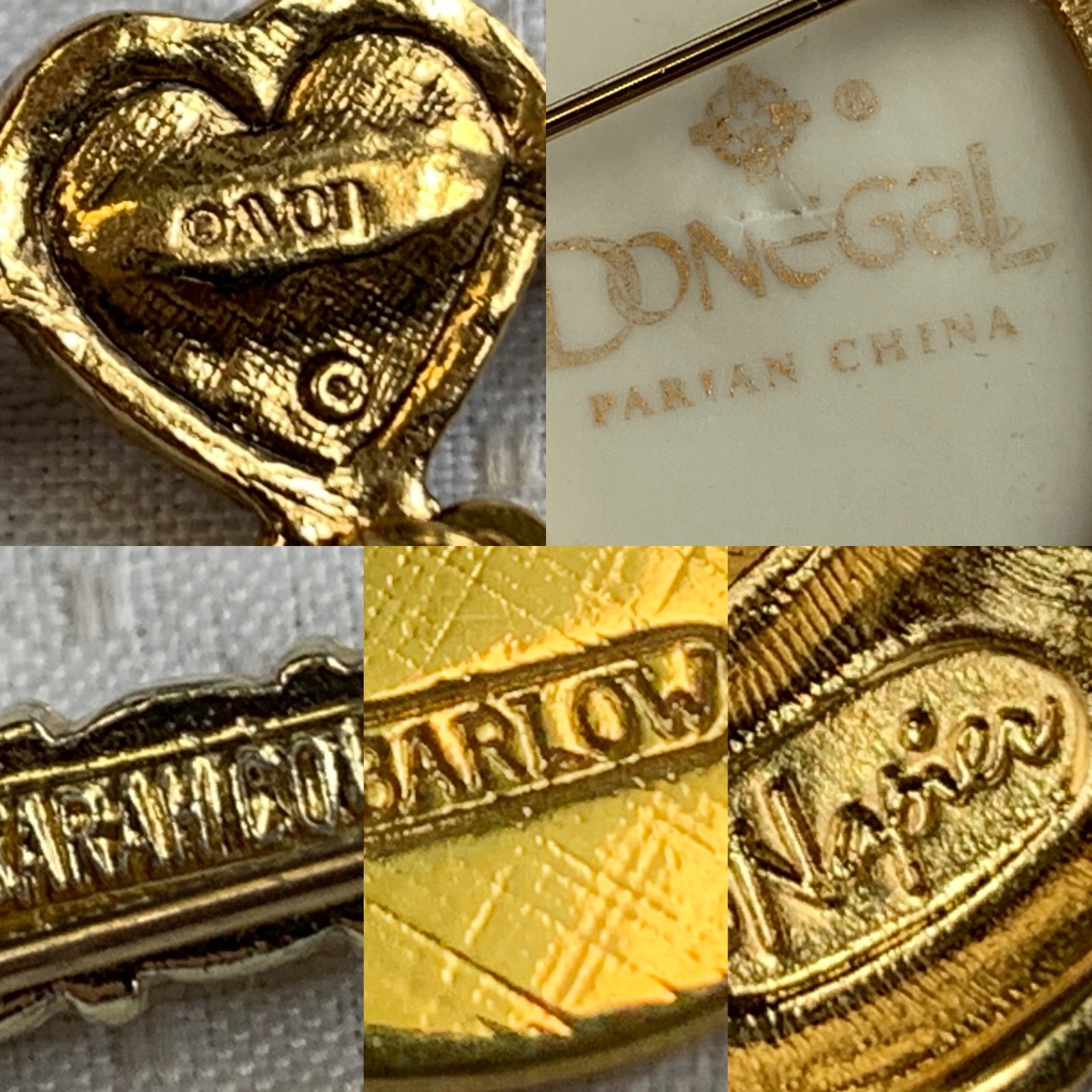 Vtg Brooch Lot DoneGal Barlow Napier Sarah Cov Avon Scatter Pins Costume Jewelry