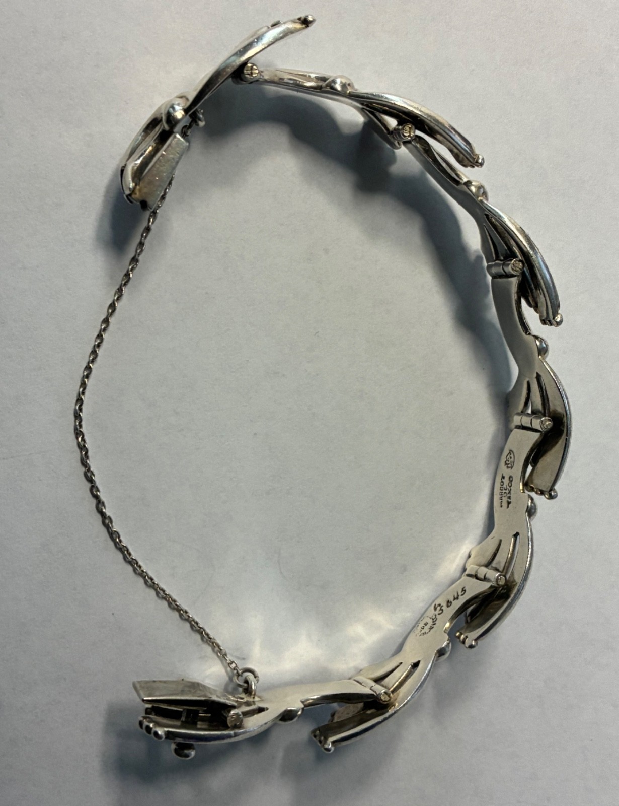 Margot de Taxco Mexico Vintage Art Deco Sterling Silver Parure/Set Jewelry