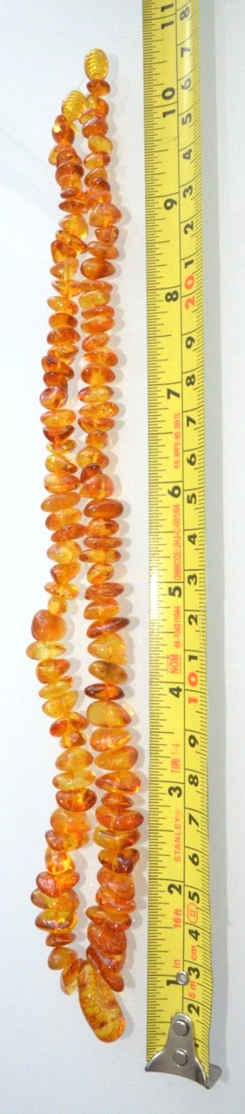 ✅54cm = 28gr RUSSIAN SOVIET BALTIC AMBER BEAD NECKLACE 琥珀 BRACELET STONE PENDANT