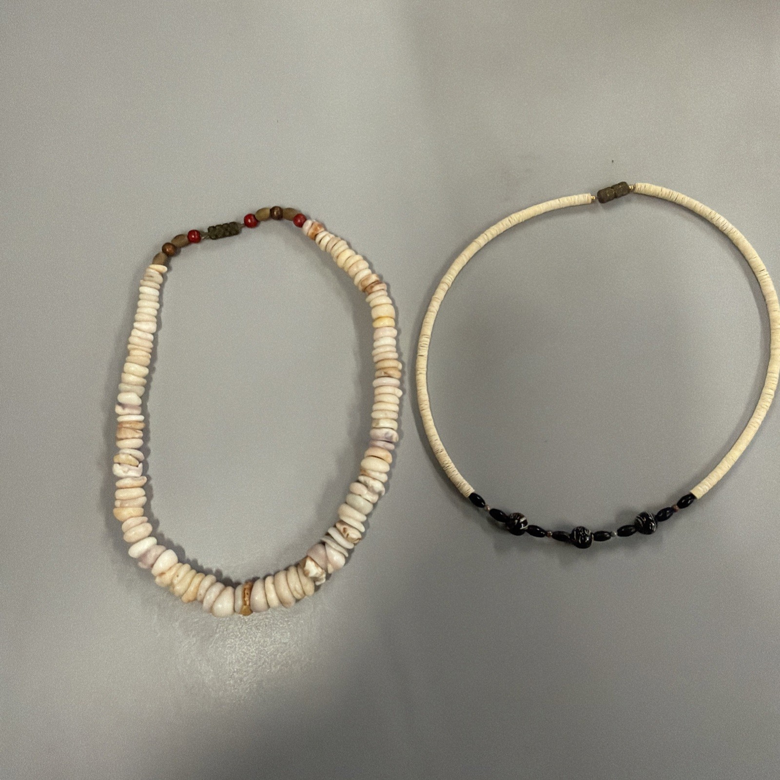 Vintage Pukashell Necklace 15” And 16”