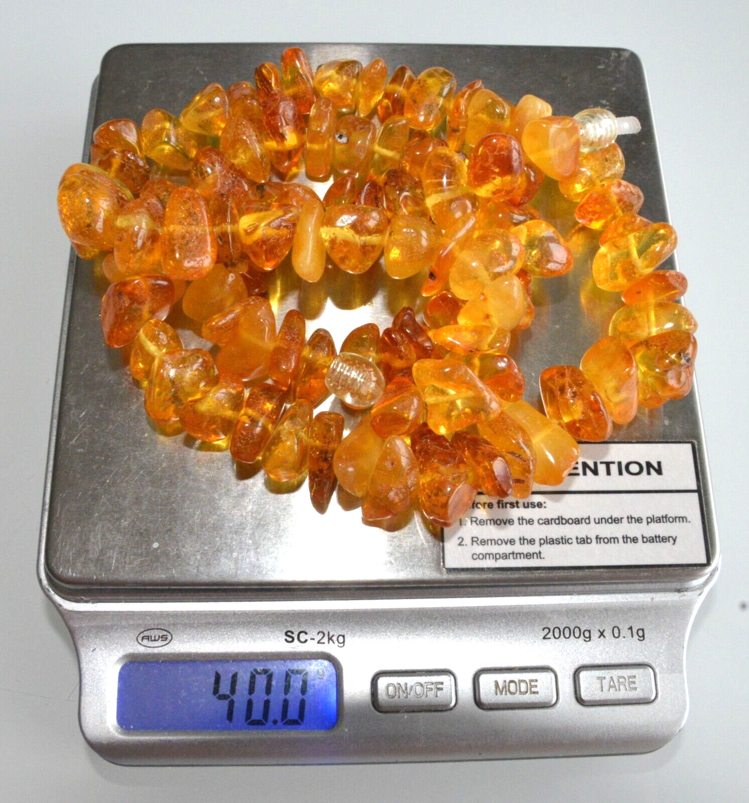 40gr RUSSIAN SOVIET BALTIC AMBER BEAD NECKLACE 琥珀 BRACELET STONE PENDANT EARRING