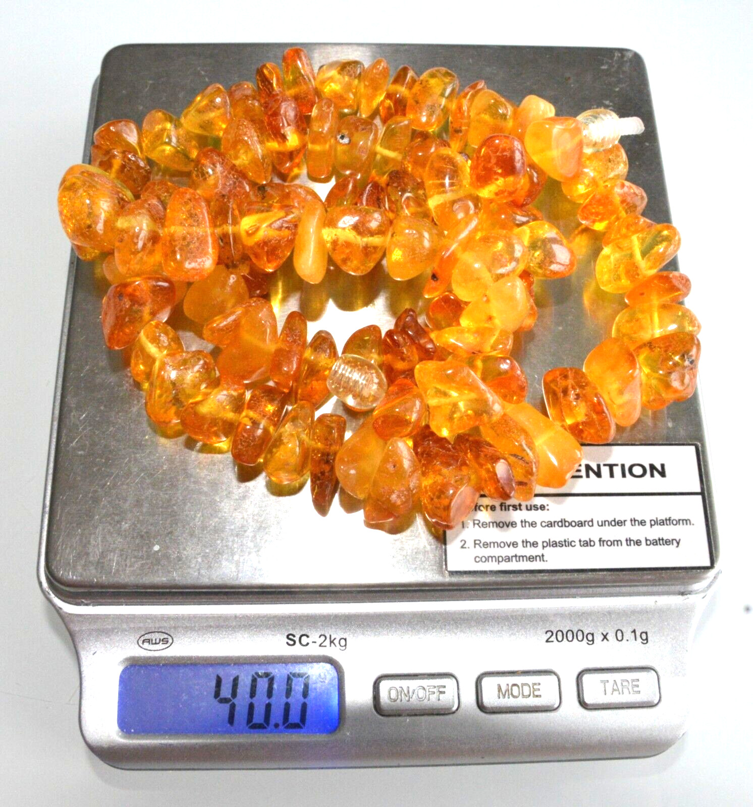 40gr RUSSIAN SOVIET BALTIC AMBER BEAD NECKLACE 琥珀 BRACELET STONE PENDANT EARRING