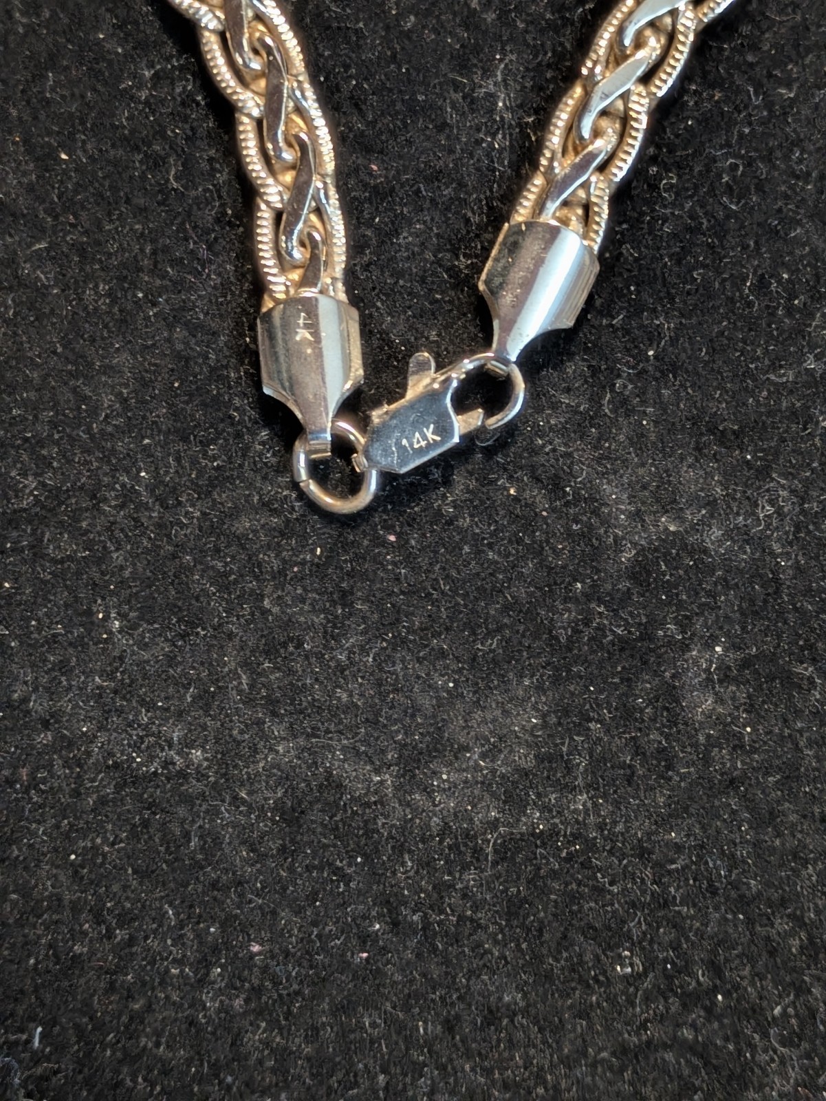 Heavy Vintage 14K Gold-Filled Woven Wheat Chain Necklace – 24 Inches, 49.07g