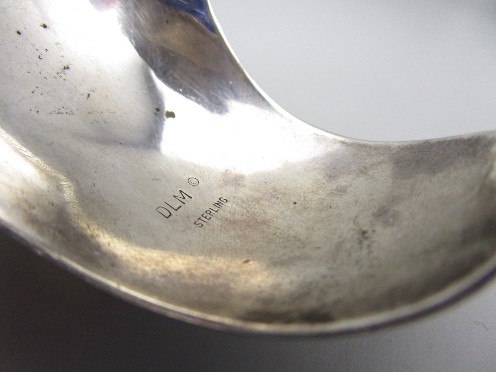 SUPER RARE HEAVY DIAN MALOUF STERLING SILVER 14K BALL CUFF BRACELET 102G