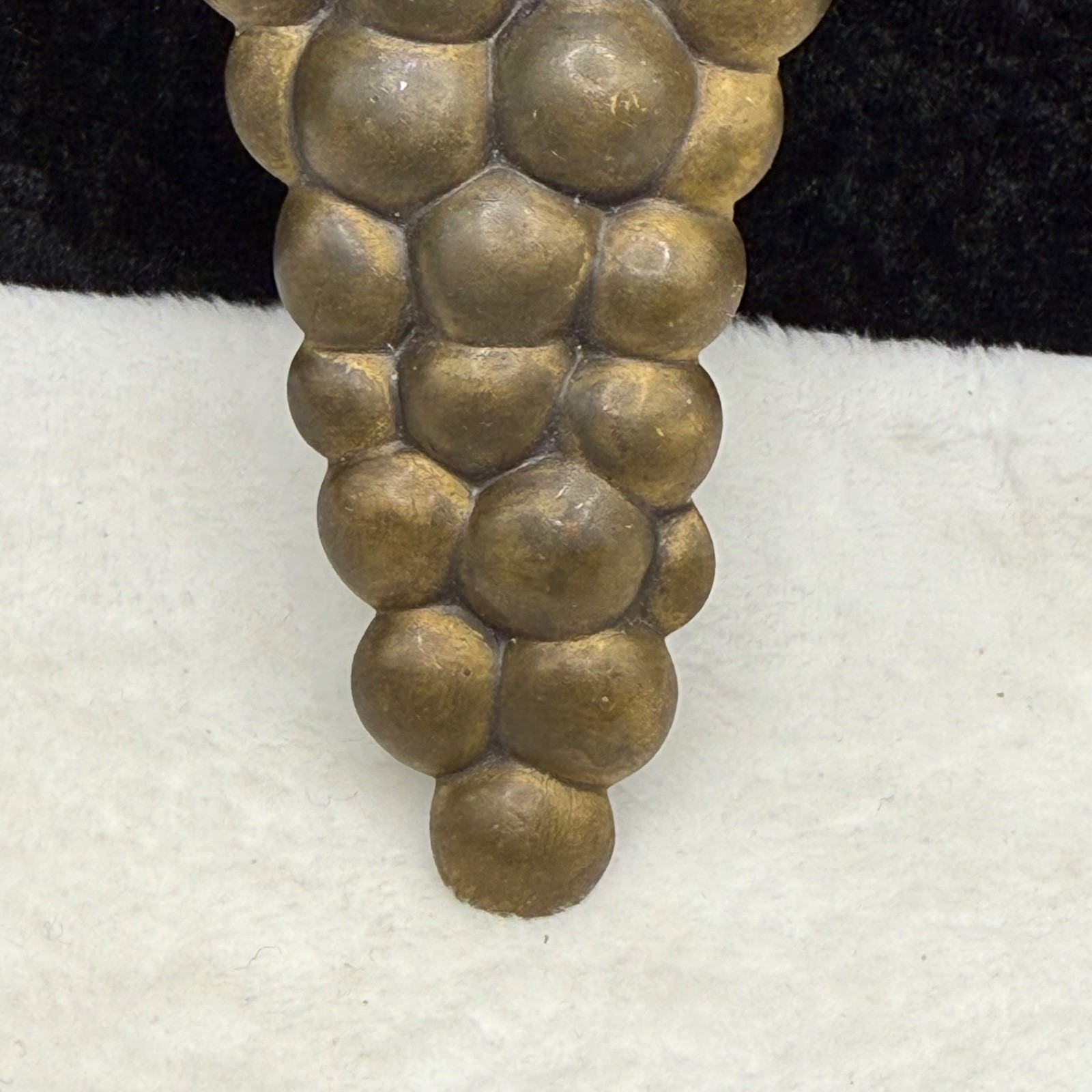 Vintage Brass Grape Cluster Brooch