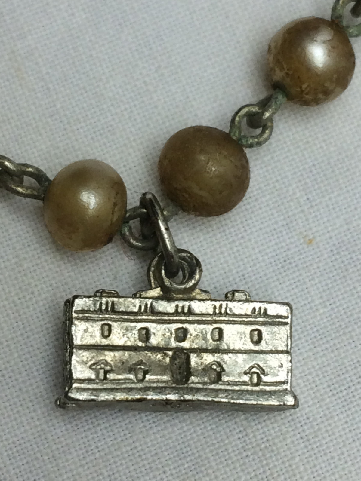 Vintage Charms and Charm Bracelet Washington D. C. Cherry Blossom Tree Buildings