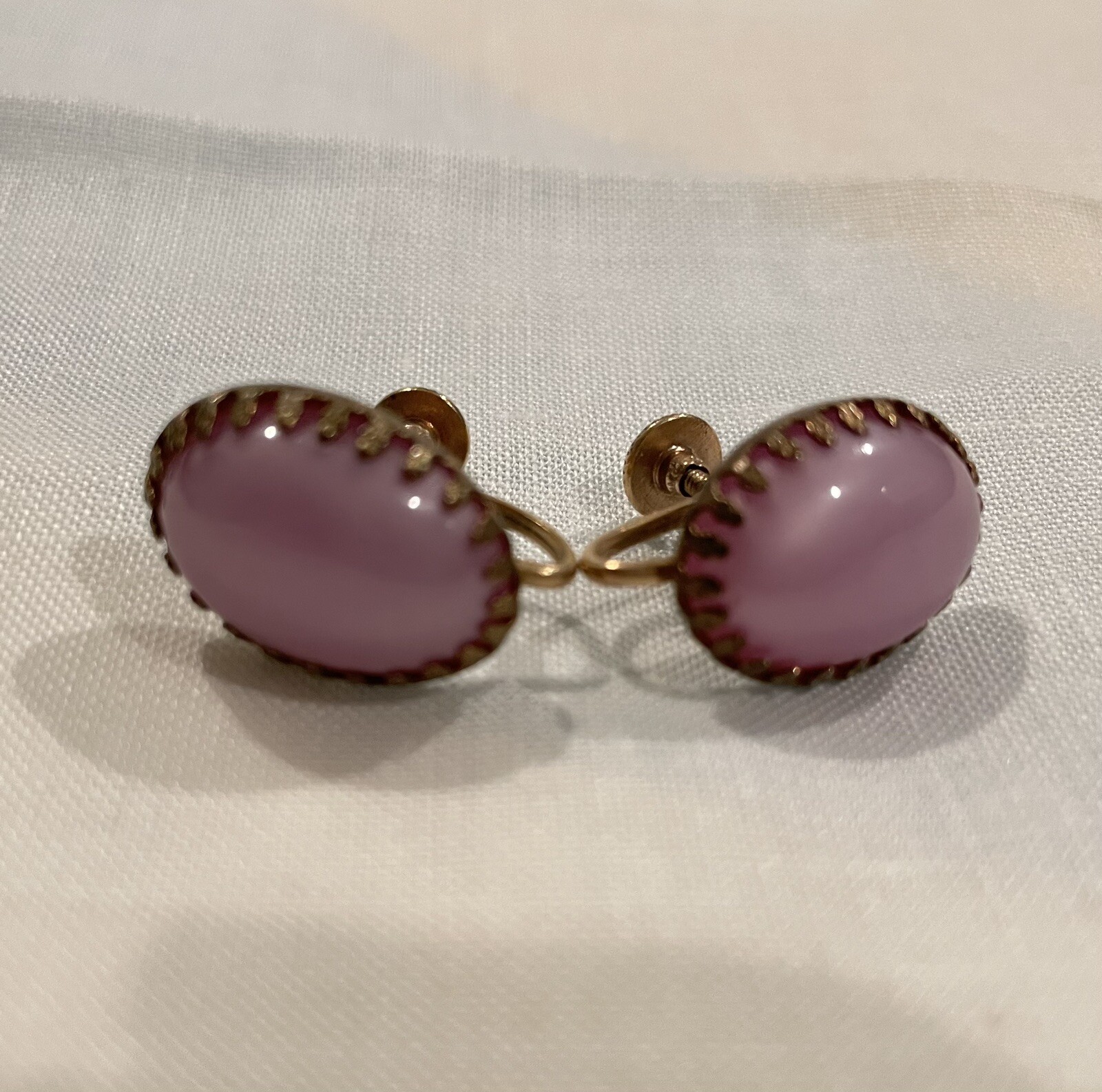 Vintage Clip On Earrings Set Of 10 Different Styles And Shapes And Color.