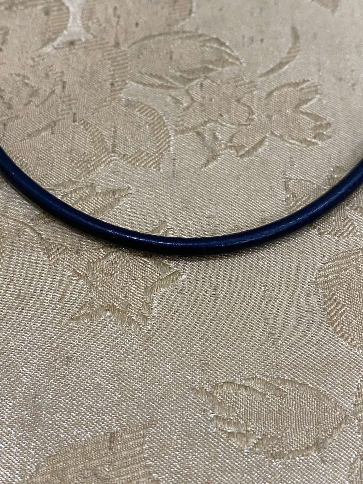 Vintage Silpada Sterling Silver 925 Endcaps On Black Leather Cord Necklace 14”