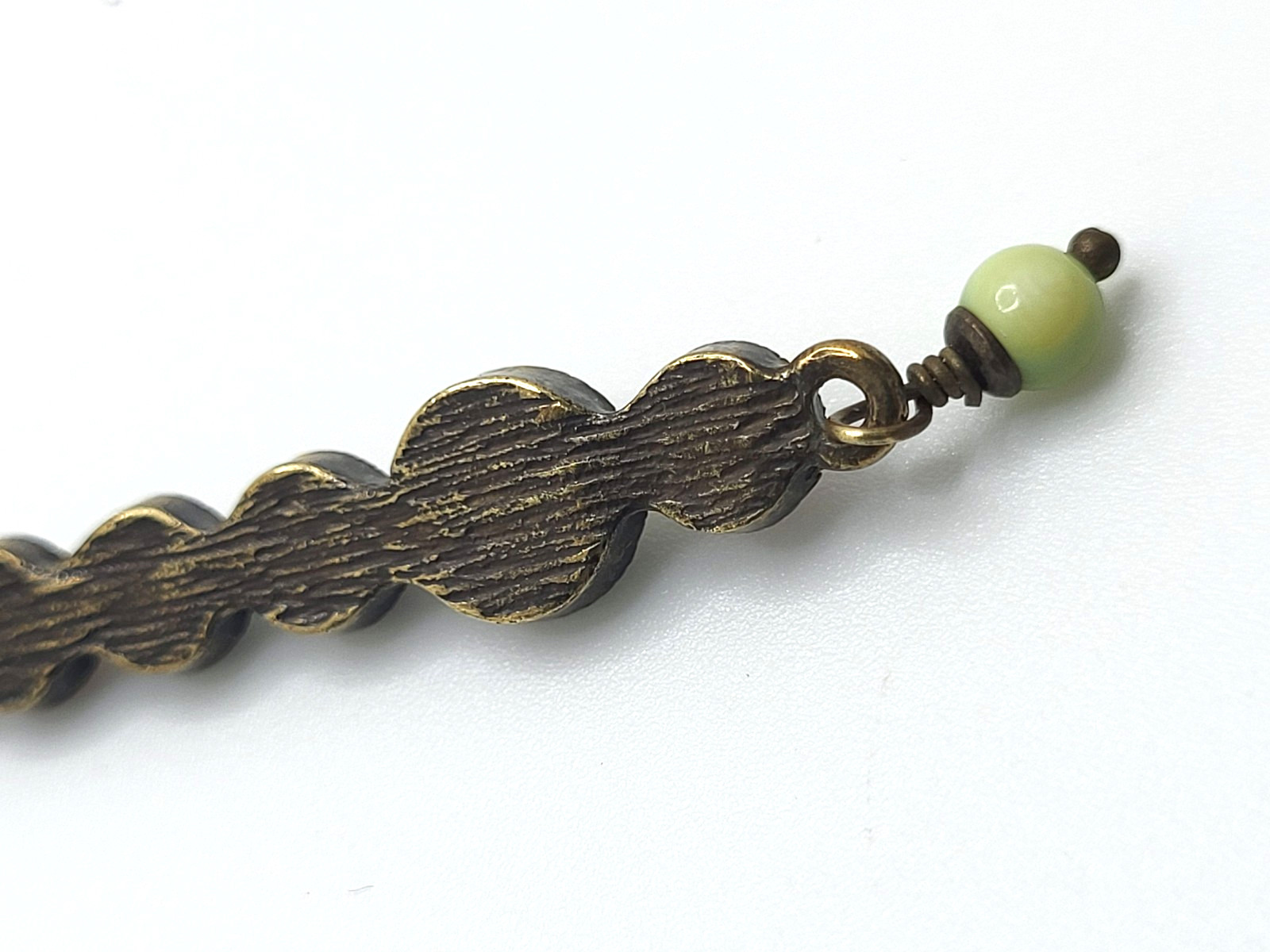 Vintage Lia Sophia “Wisp” Multi Stone Drop Pendant Necklace 16″