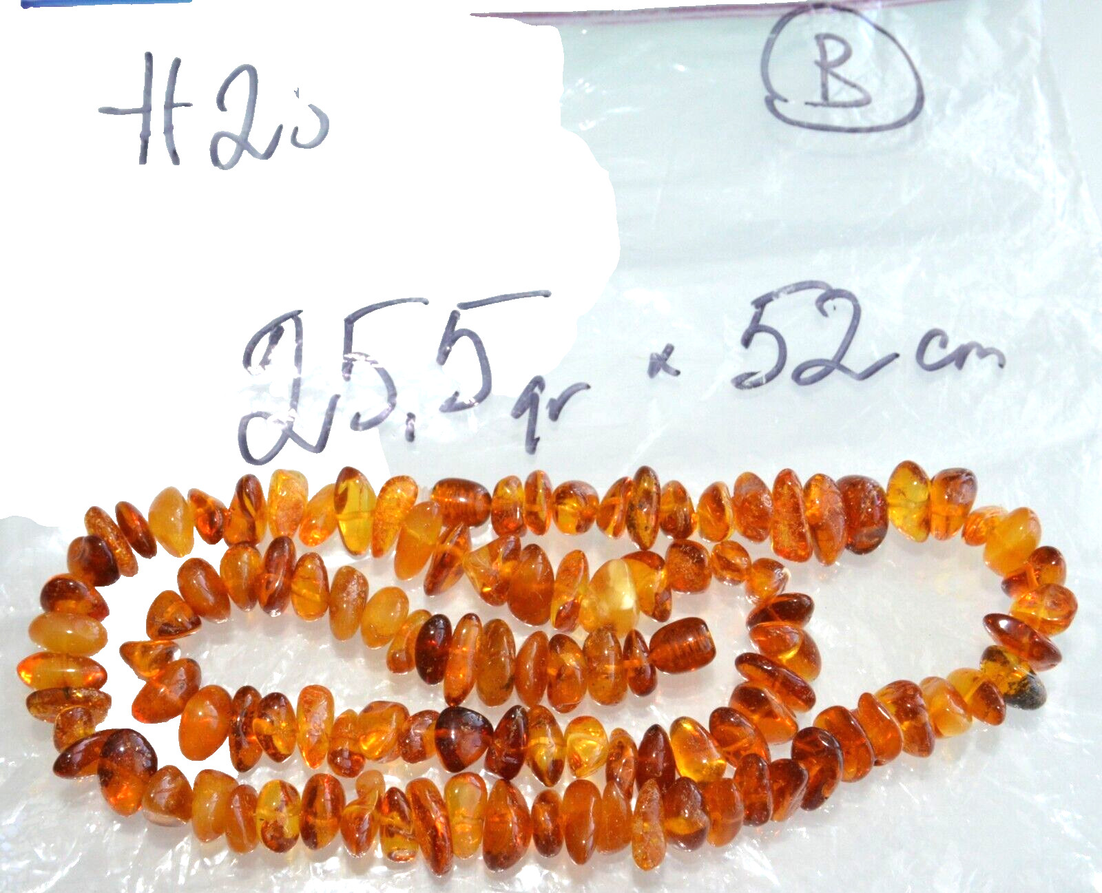 ✅52cm = 25gr RUSSIAN SOVIET BALTIC AMBER BEAD NECKLACE 琥珀 BRACELET STONE PENDANT