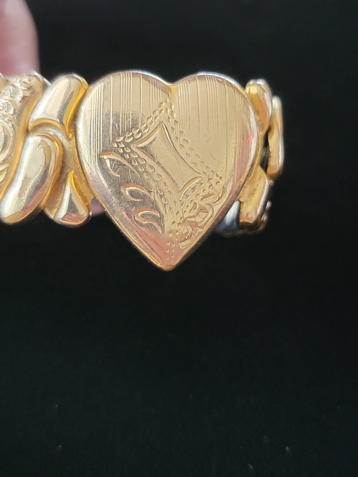 Vintage Hall of Providence 12K GF SWEETHEART EXPANDING BRACELET